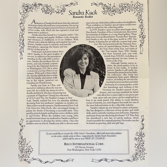 3/$10 Sandra Kuck Plate Mother's Day Home is where the Heart Is circa 1984 - Picture 6 of 6